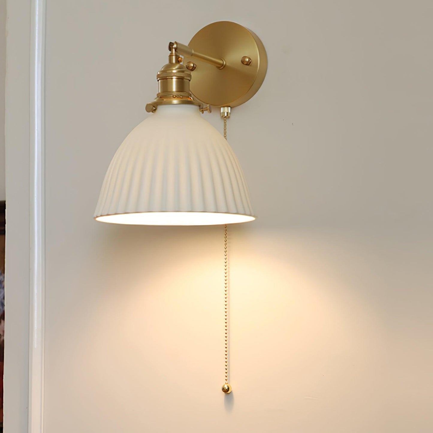 Classic Textured Ceramic Wall Lamp