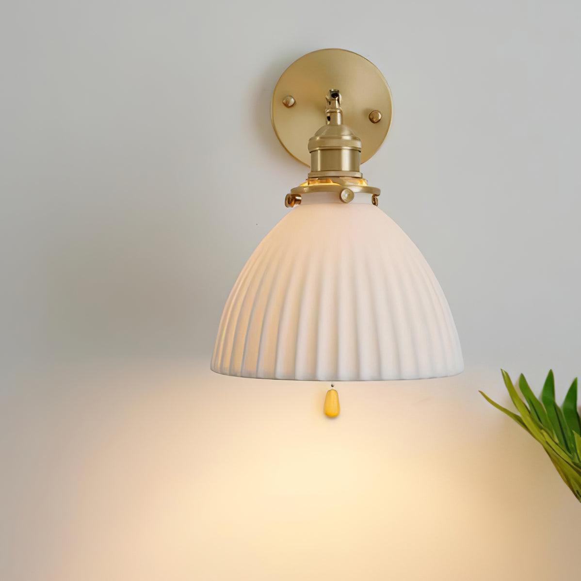 Classic Textured Ceramic Wall Lamp