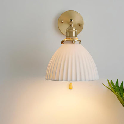 Classic Textured Ceramic Wall Lamp