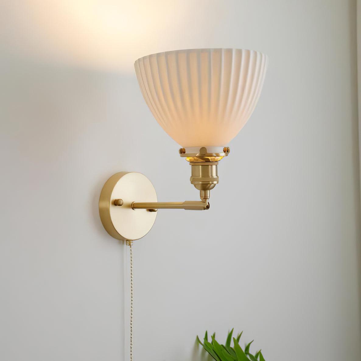 Classic Textured Ceramic Wall Lamp