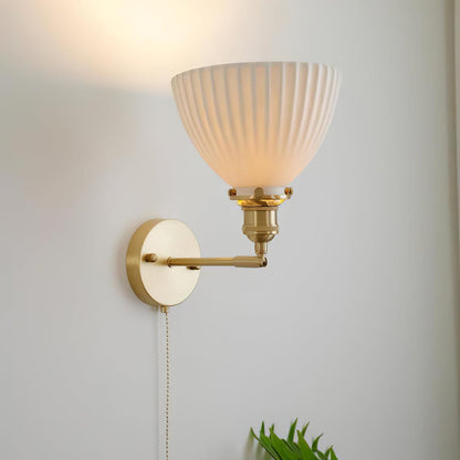 Classic Textured Ceramic Wall Lamp