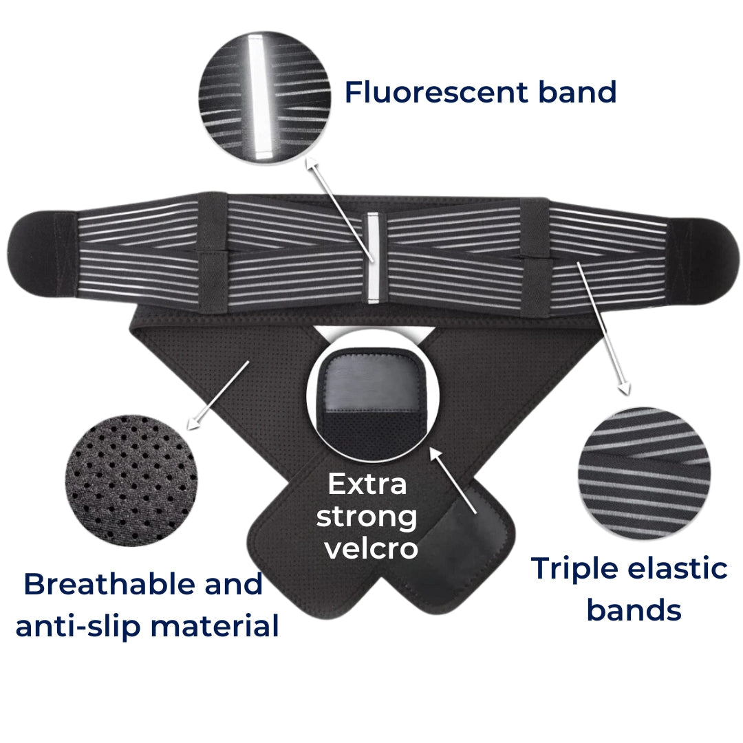 Supportive Pelvic Alignment Back Belt for Posture Relief