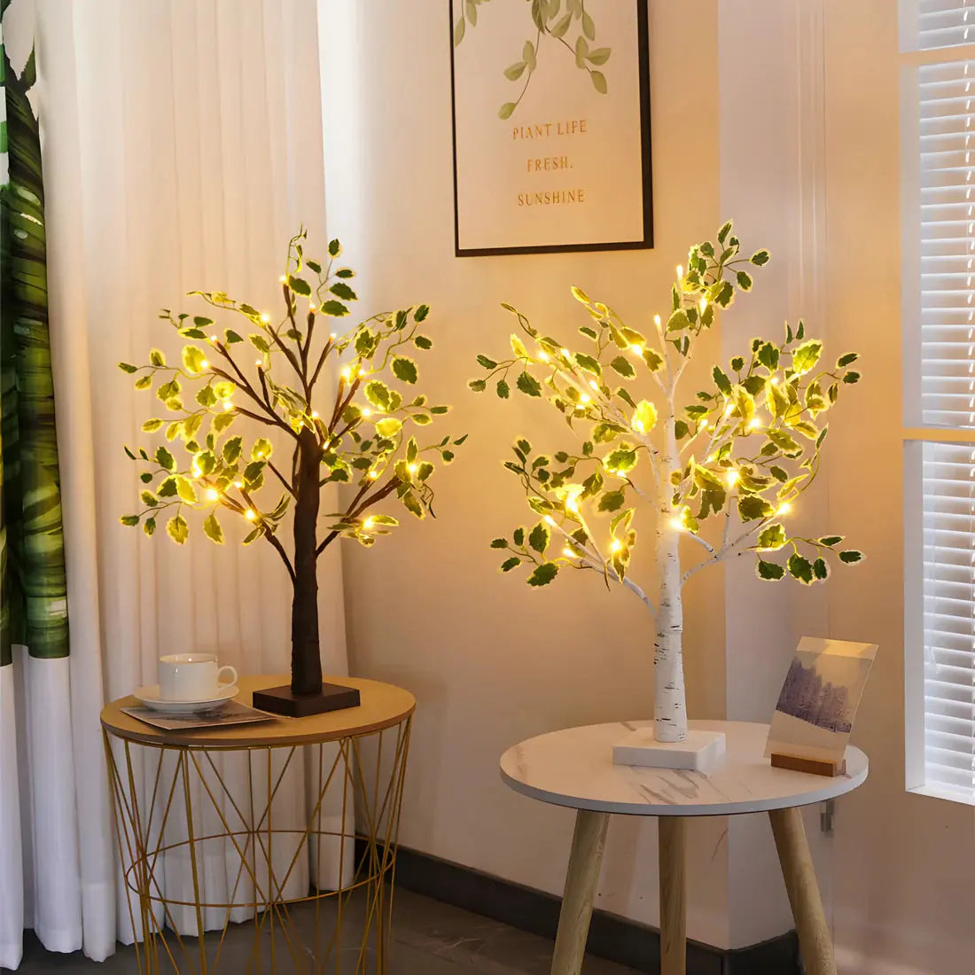 Stylish Tree Table Lamp – Soft Warm LED Lighting