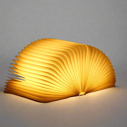 Compact Wooden LED Desk Lamp