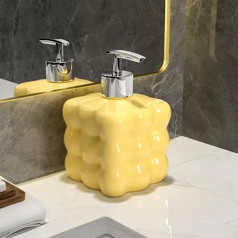 Decorative Ceramic Soap Dispenser for Bathroom or Kitchen - Cofik