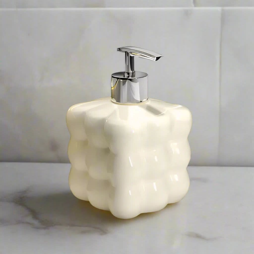 Decorative Ceramic Soap Dispenser for Bathroom or Kitchen