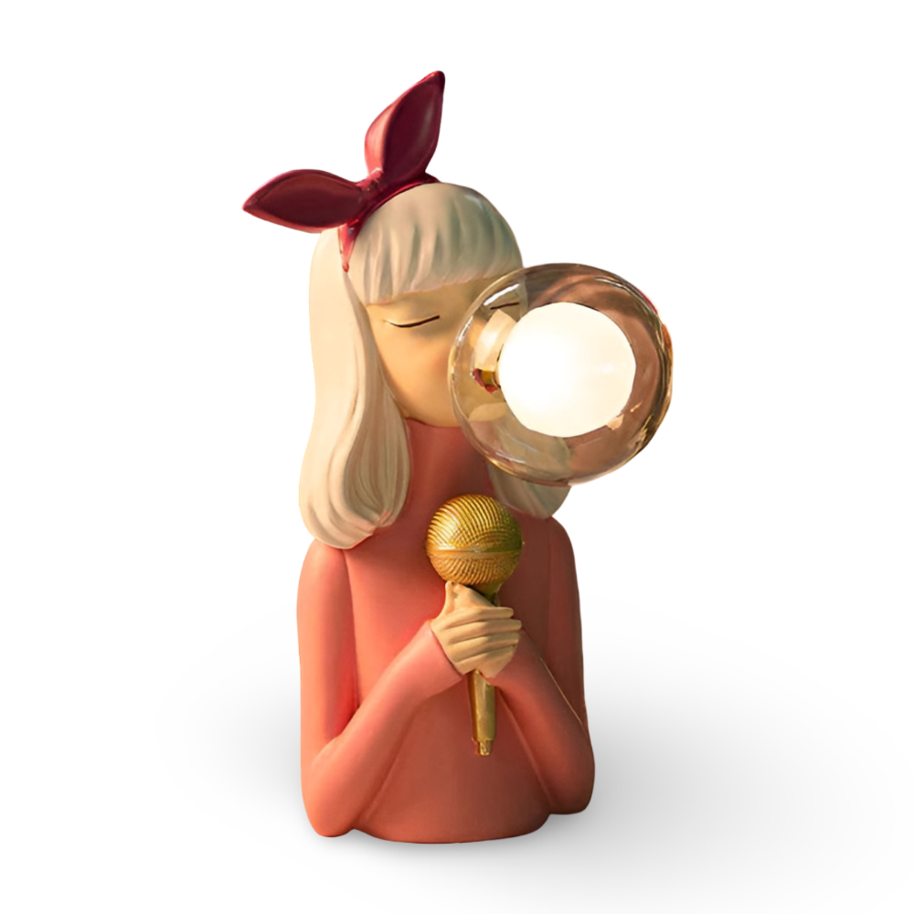 Colorful Girl Figurine Table Lamp