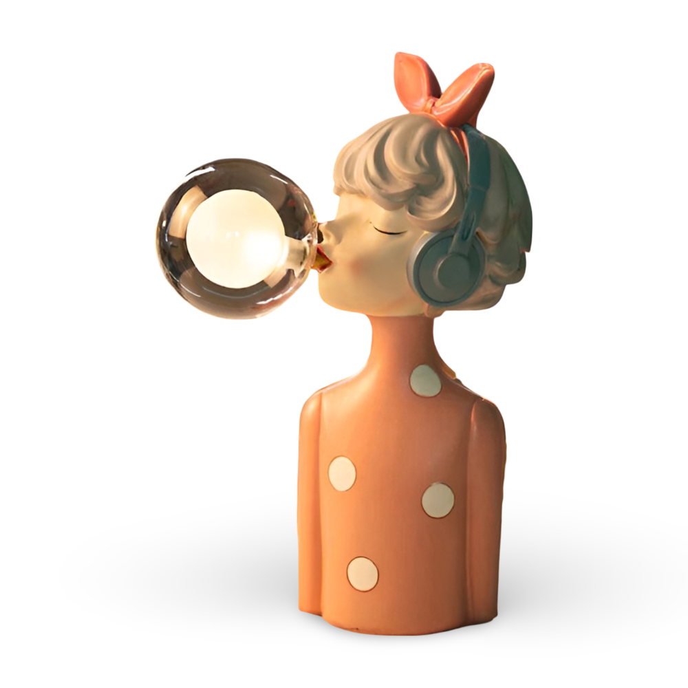 Colorful Girl Figurine Table Lamp