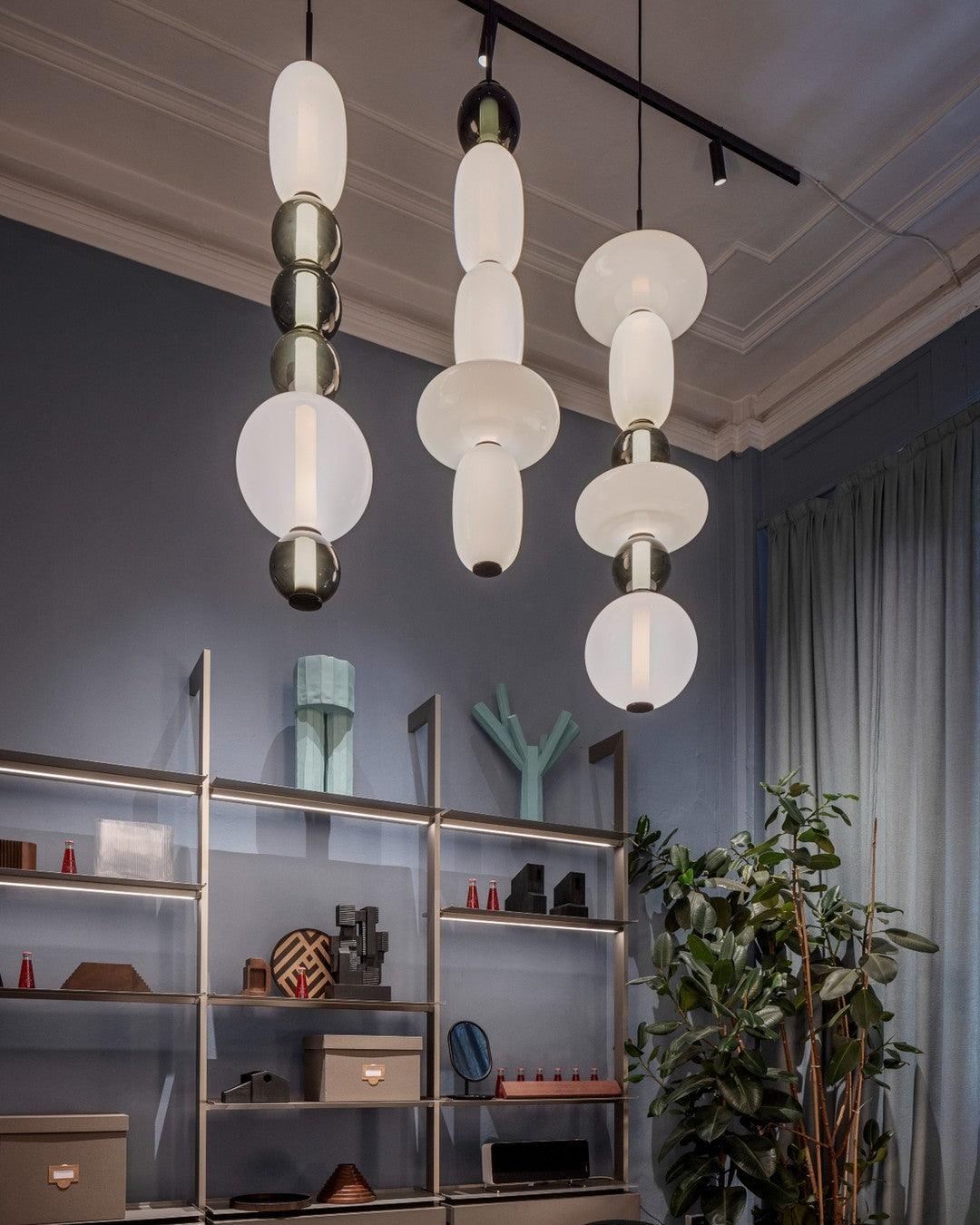 Colorful Glass LED Hanging Light