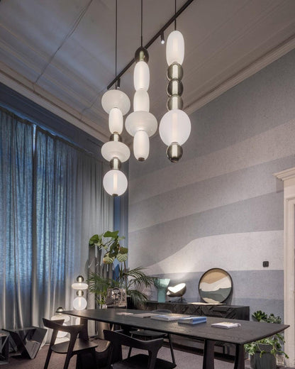 Colorful Glass LED Hanging Light