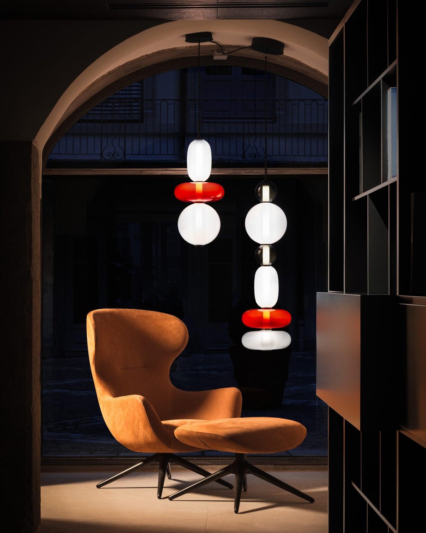 Colorful Glass LED Hanging Light