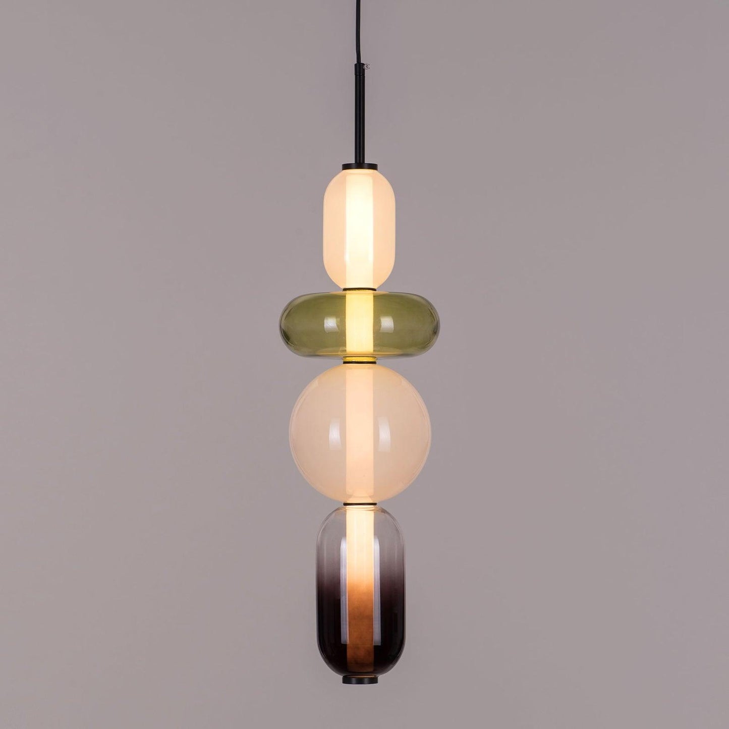 Colorful Glass LED Hanging Light
