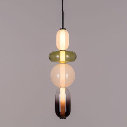 Colorful Glass LED Hanging Light