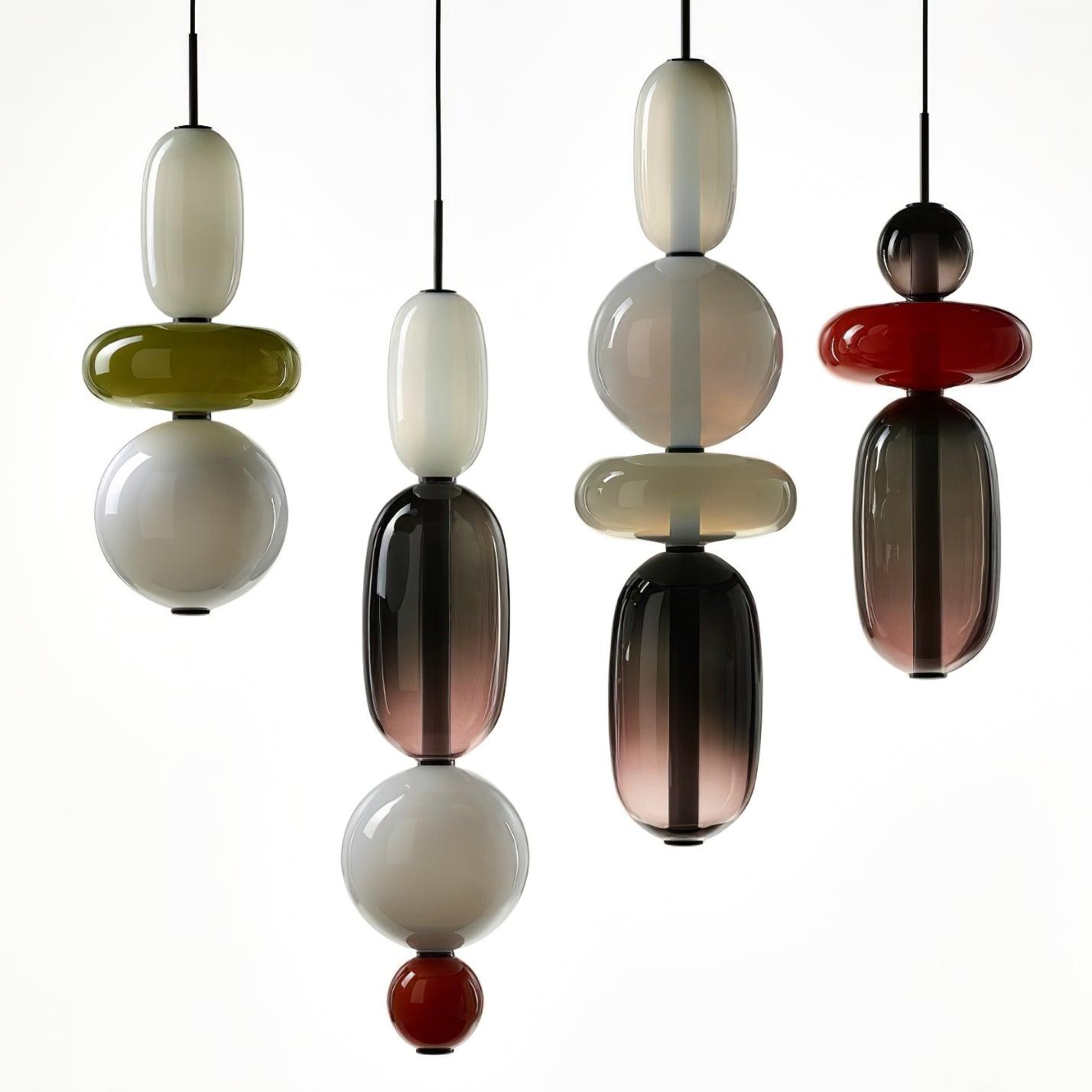 Colorful Glass LED Hanging Light