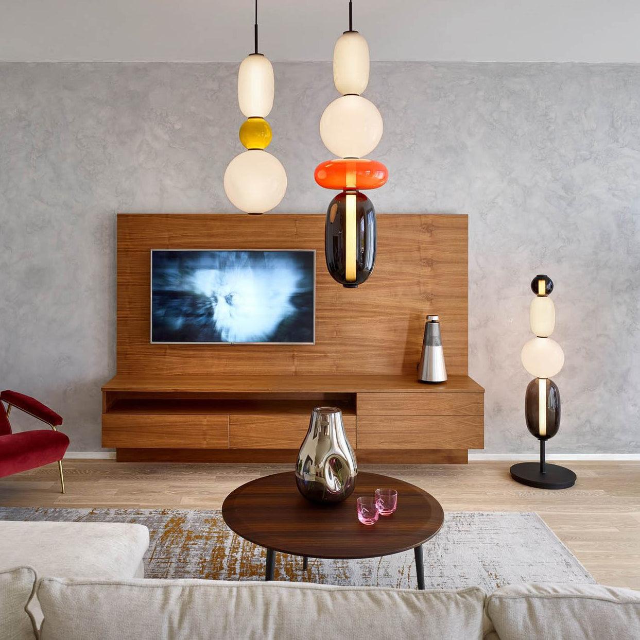 Colorful Glass LED Hanging Light