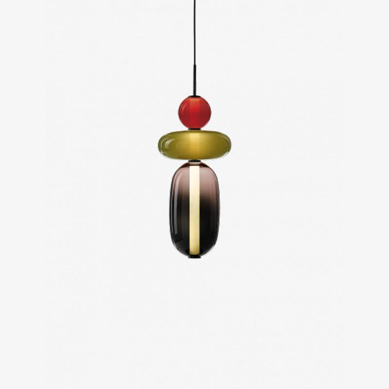 Colorful Glass LED Hanging Light