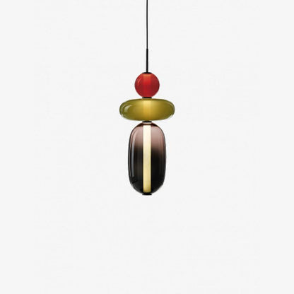 Colorful Glass LED Hanging Light
