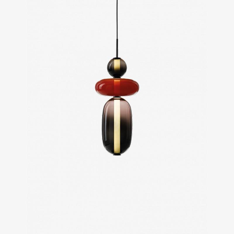 Colorful Glass LED Hanging Light