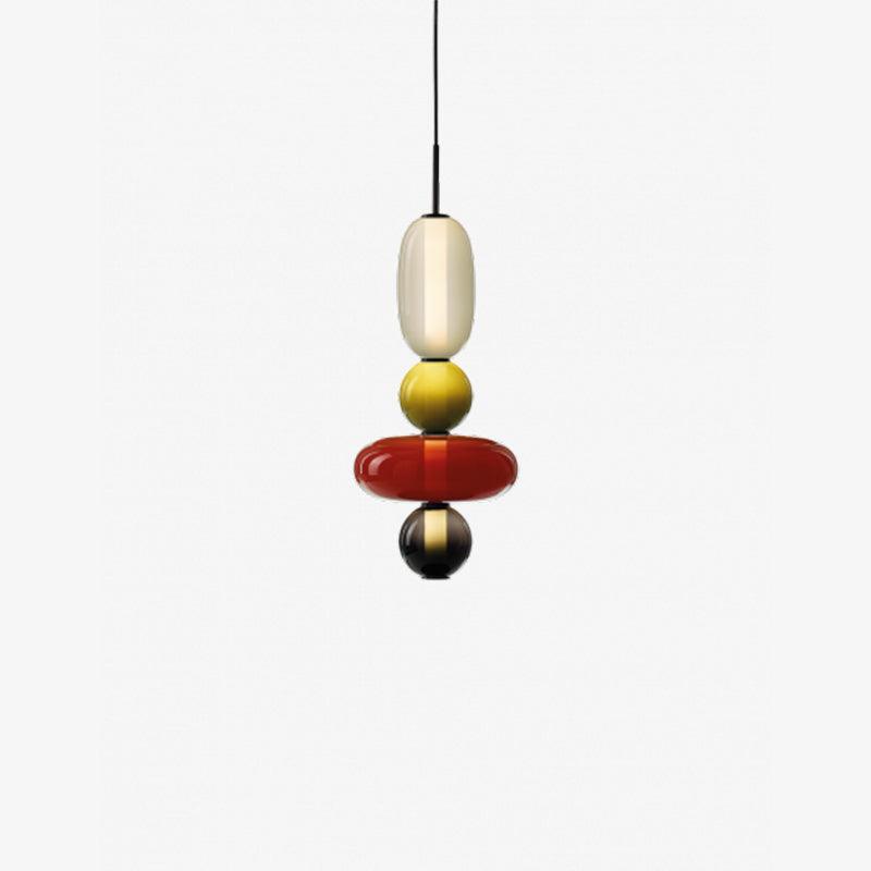 Colorful Glass LED Hanging Light