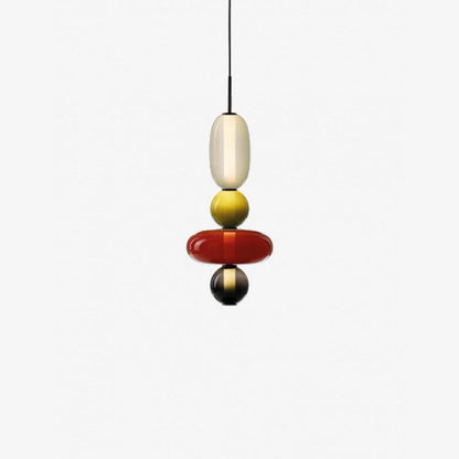Colorful Glass LED Hanging Light