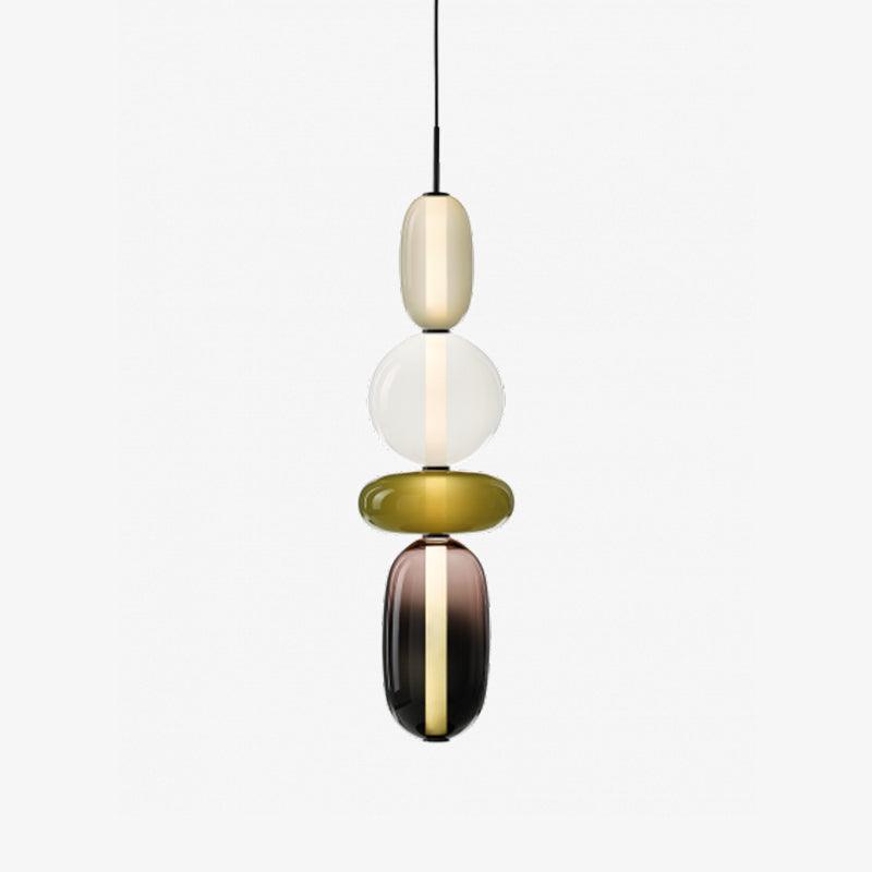 Colorful Glass LED Hanging Light