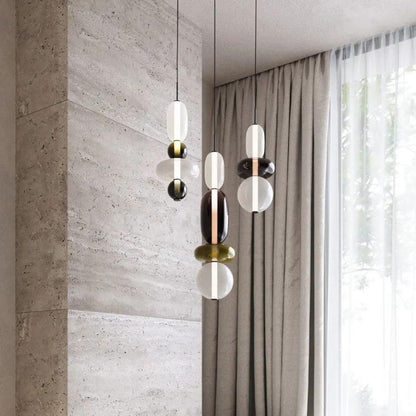 Colorful Glass LED Hanging Light