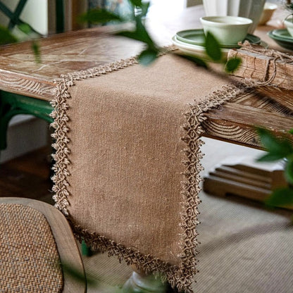 Rustic Chic Natural Fiber Table Runner