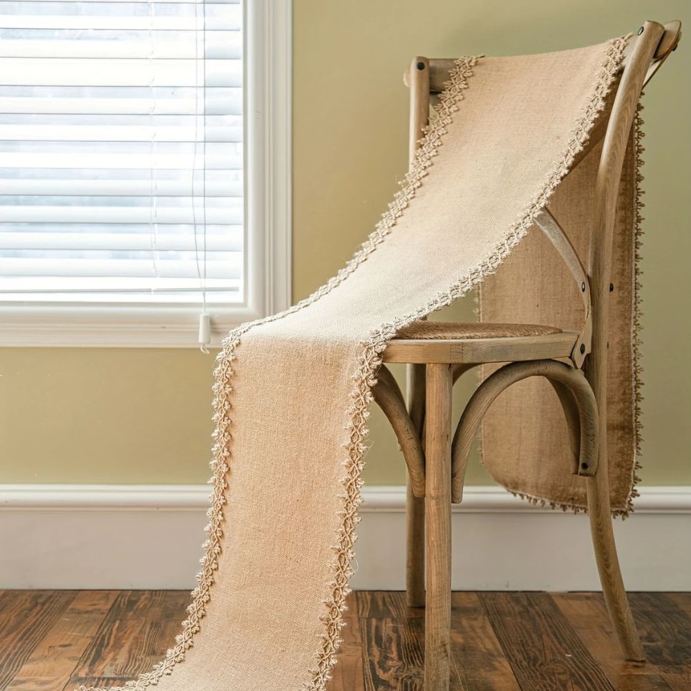 Rustic Chic Natural Fiber Table Runner