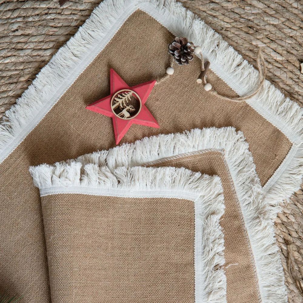 Rustic Chic Natural Fiber Table Runner