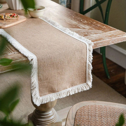 Rustic Chic Natural Fiber Table Runner