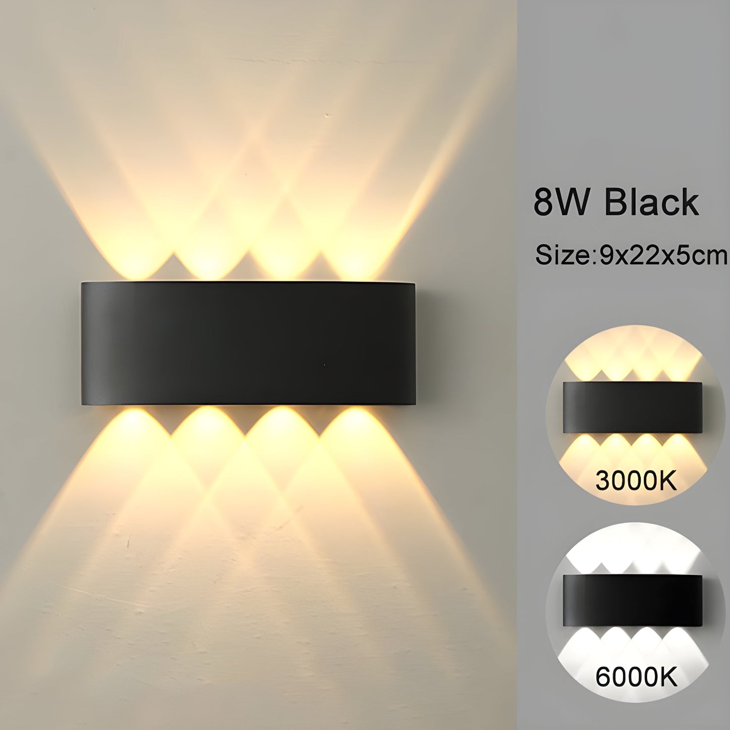 Bright Outdoor Indoor LED Wall Lights