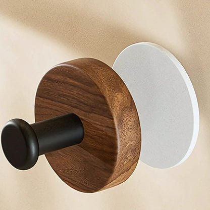 Stylish Wooden Stick On Wall Hook Set