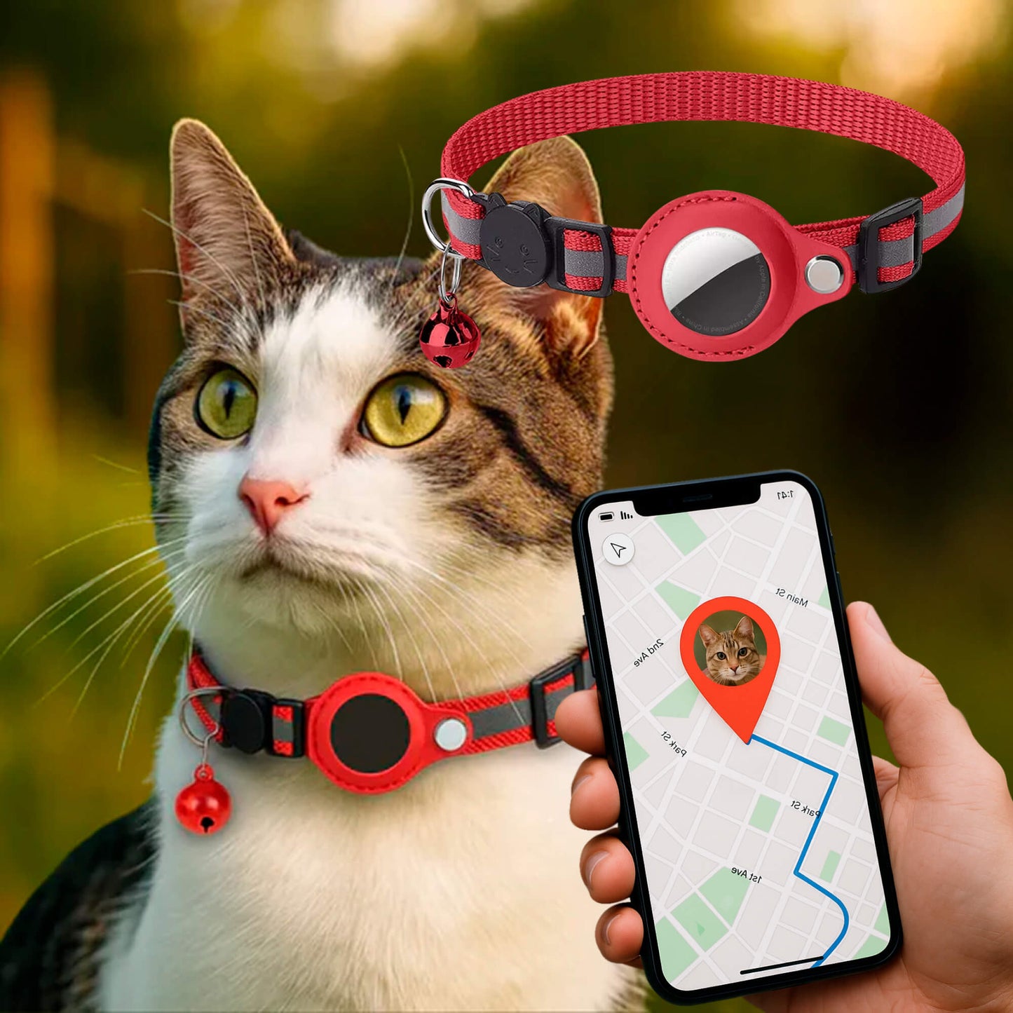 Pet GPS Tracker Collar for Cats