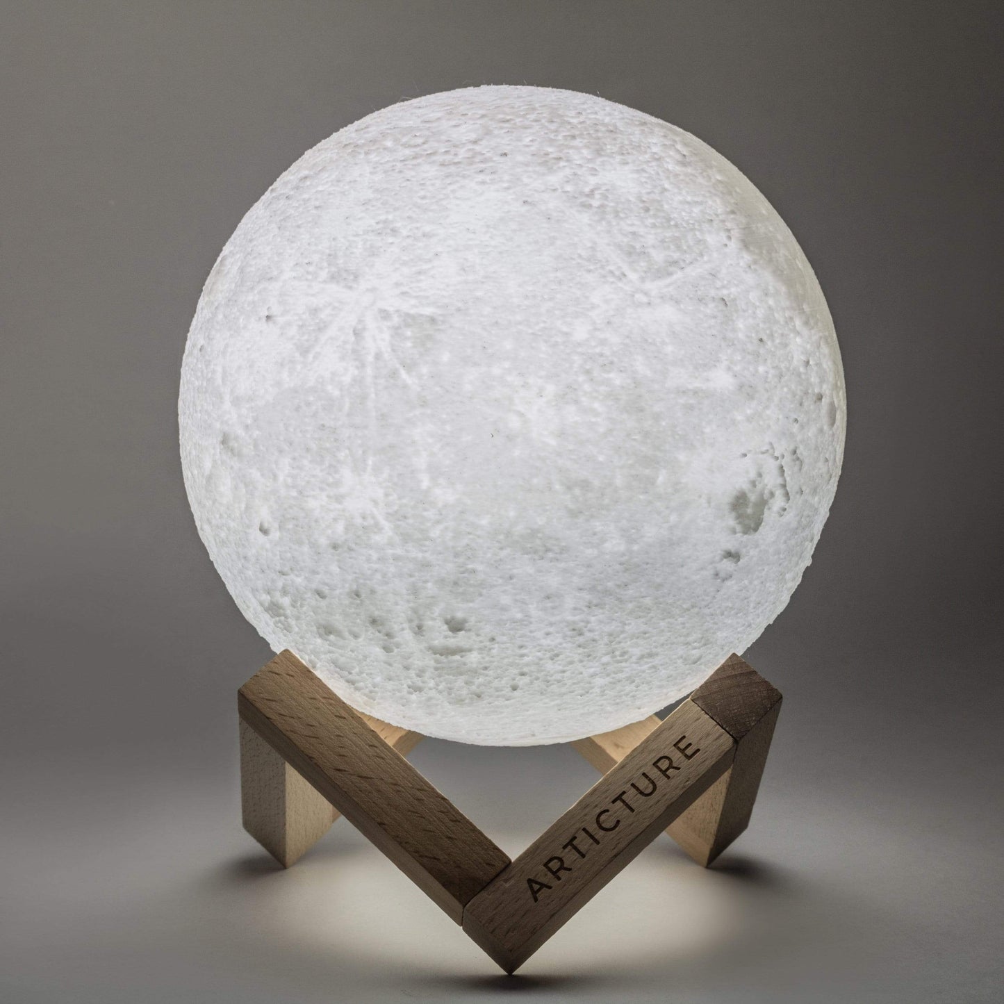 Unique Wooden Moon Table Lamp - Cofik