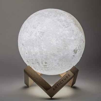 Unique Wooden Moon Table Lamp - Cofik