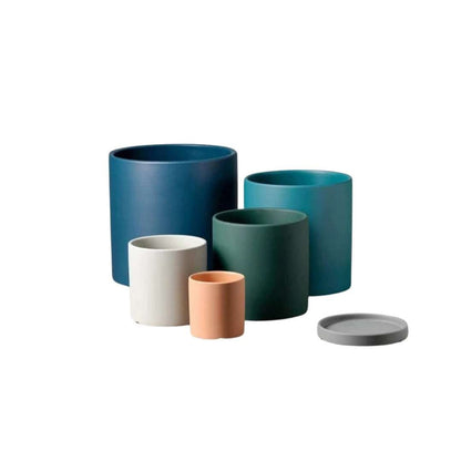 Beautiful Ceramic Planter with Saucer - Cofik