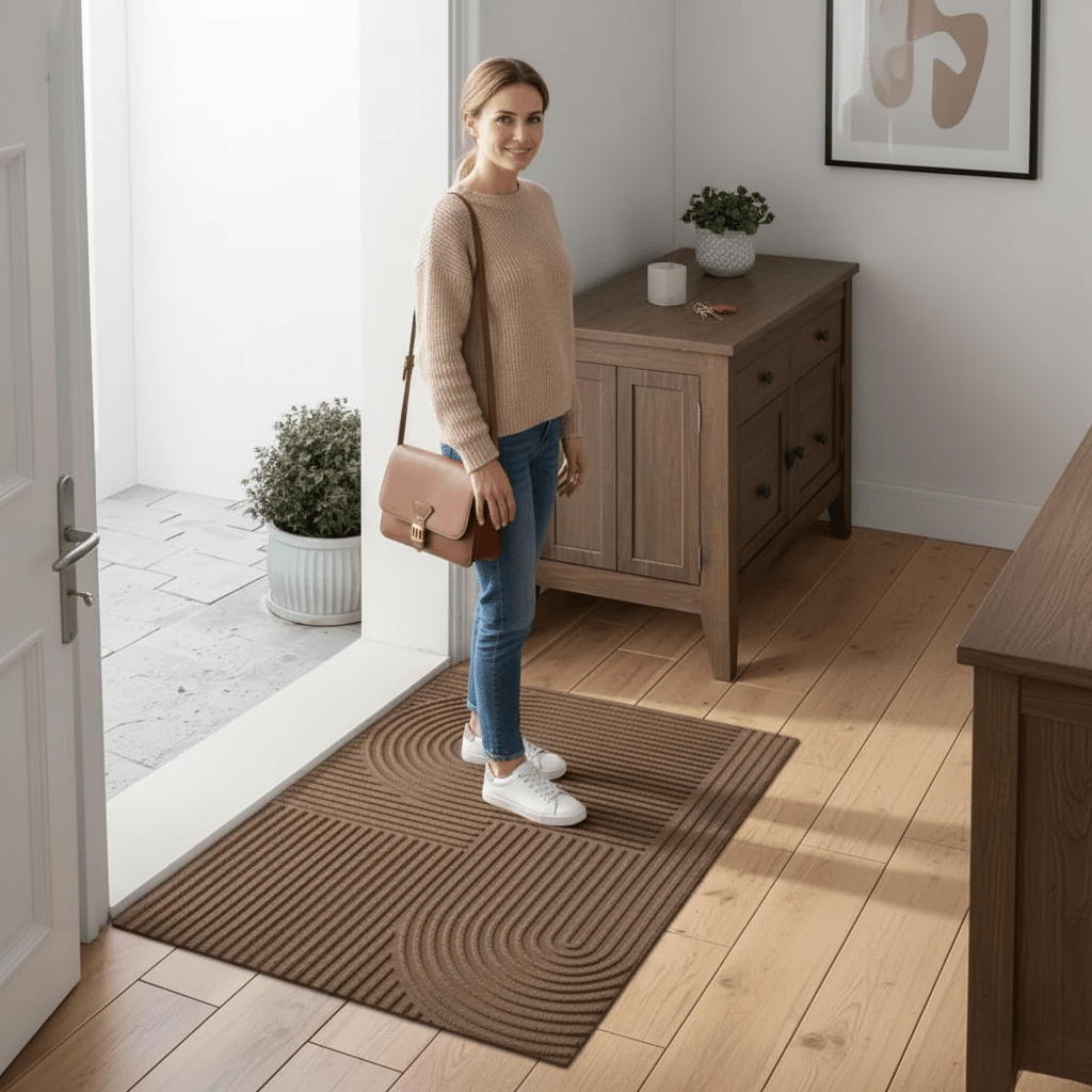 Waterproof Non Slip Floor Mat with Drainage Pattern