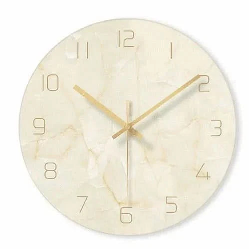 Stylish Marble Effect Wall Clock