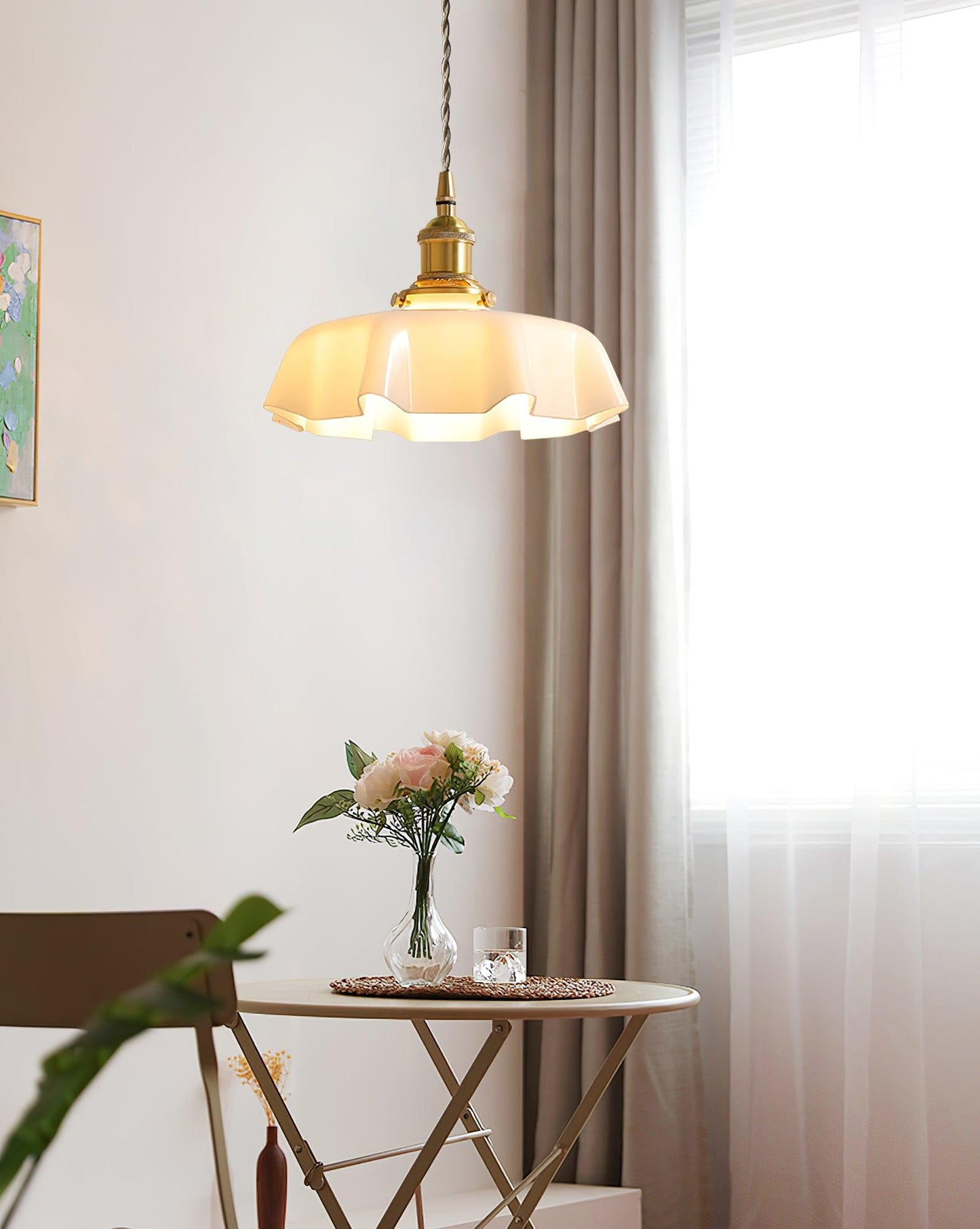 Elegant Floral Pendant Ceiling Light