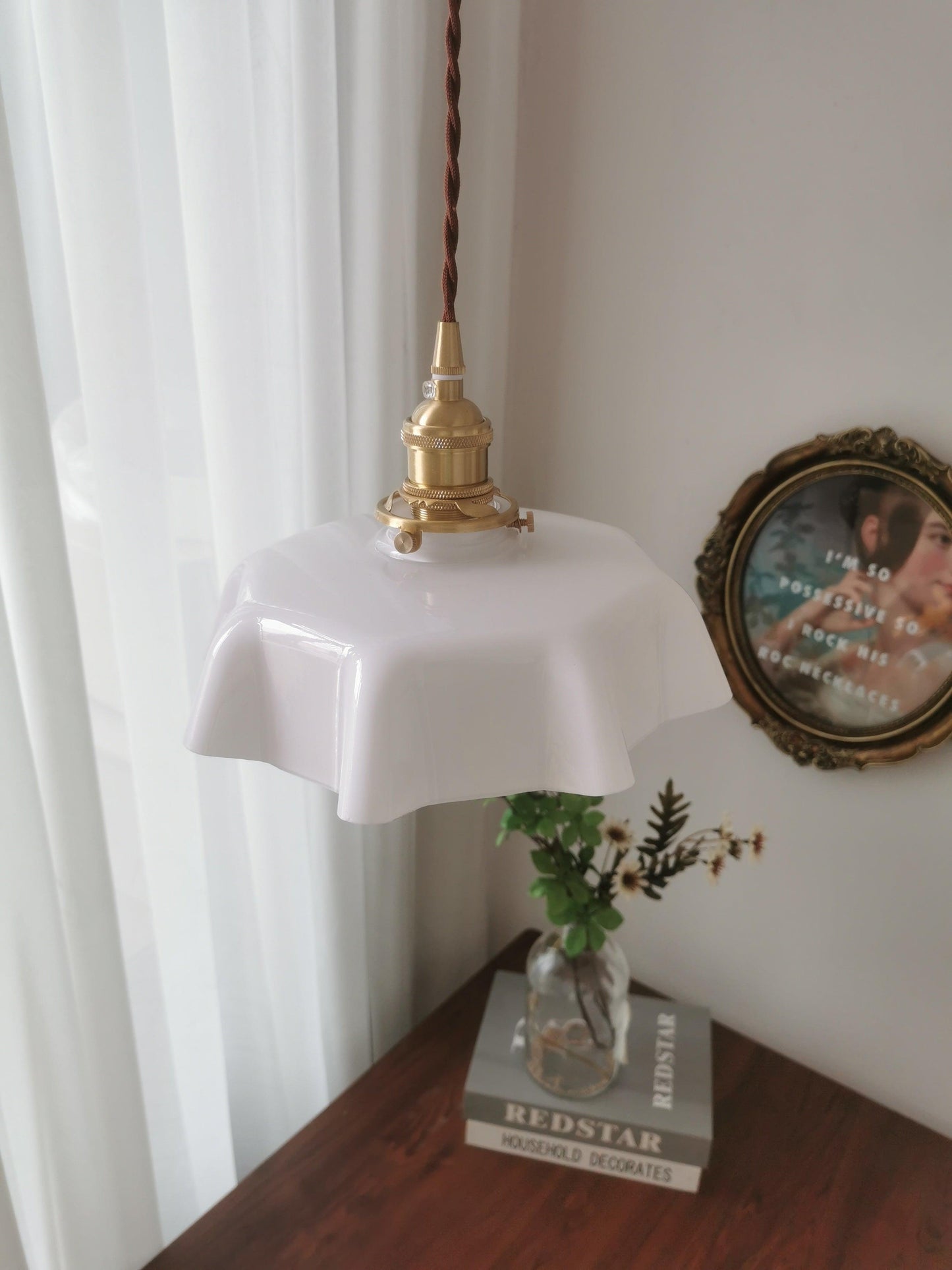 Elegant Floral Pendant Ceiling Light