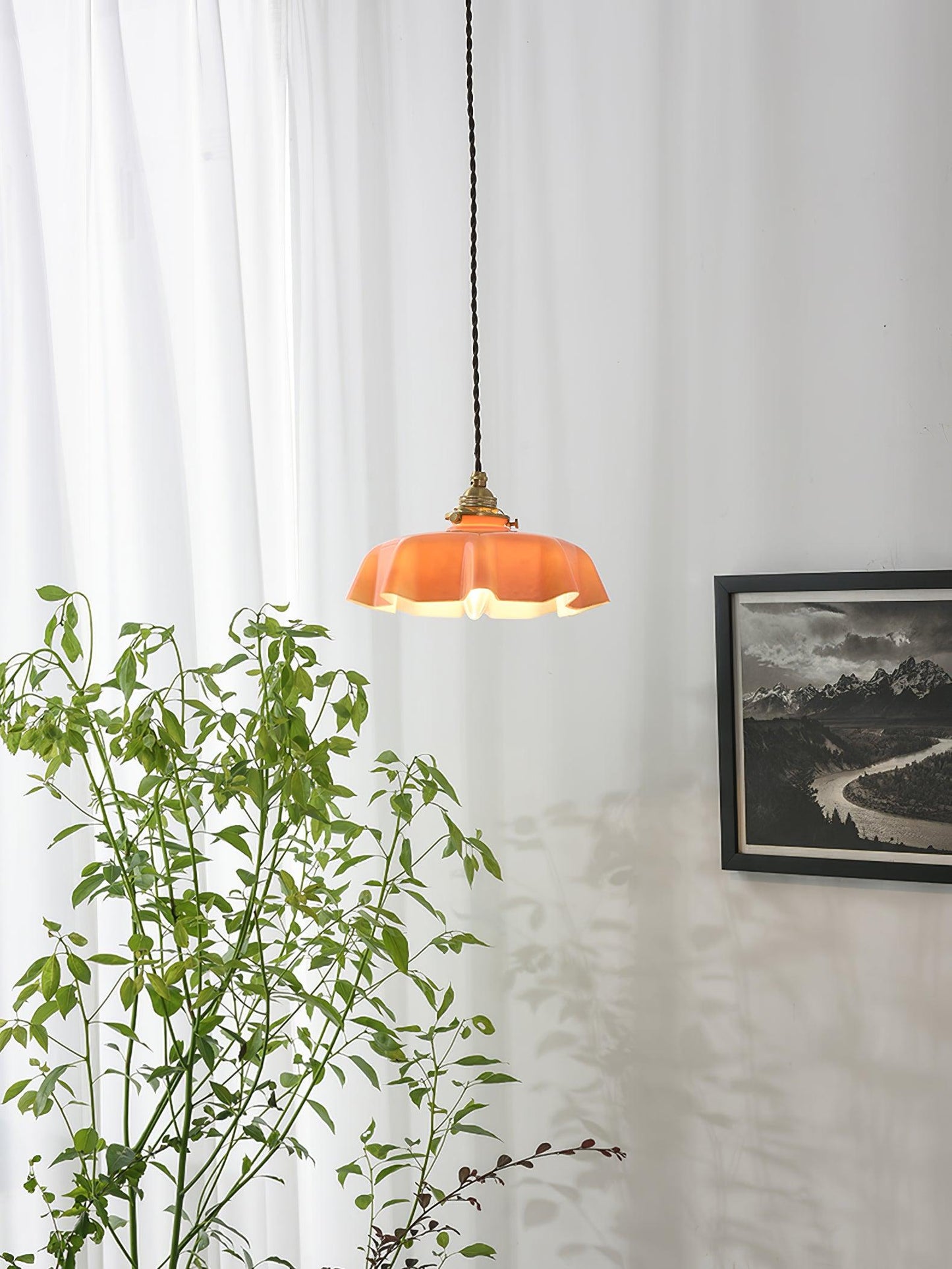 Elegant Floral Pendant Ceiling Light