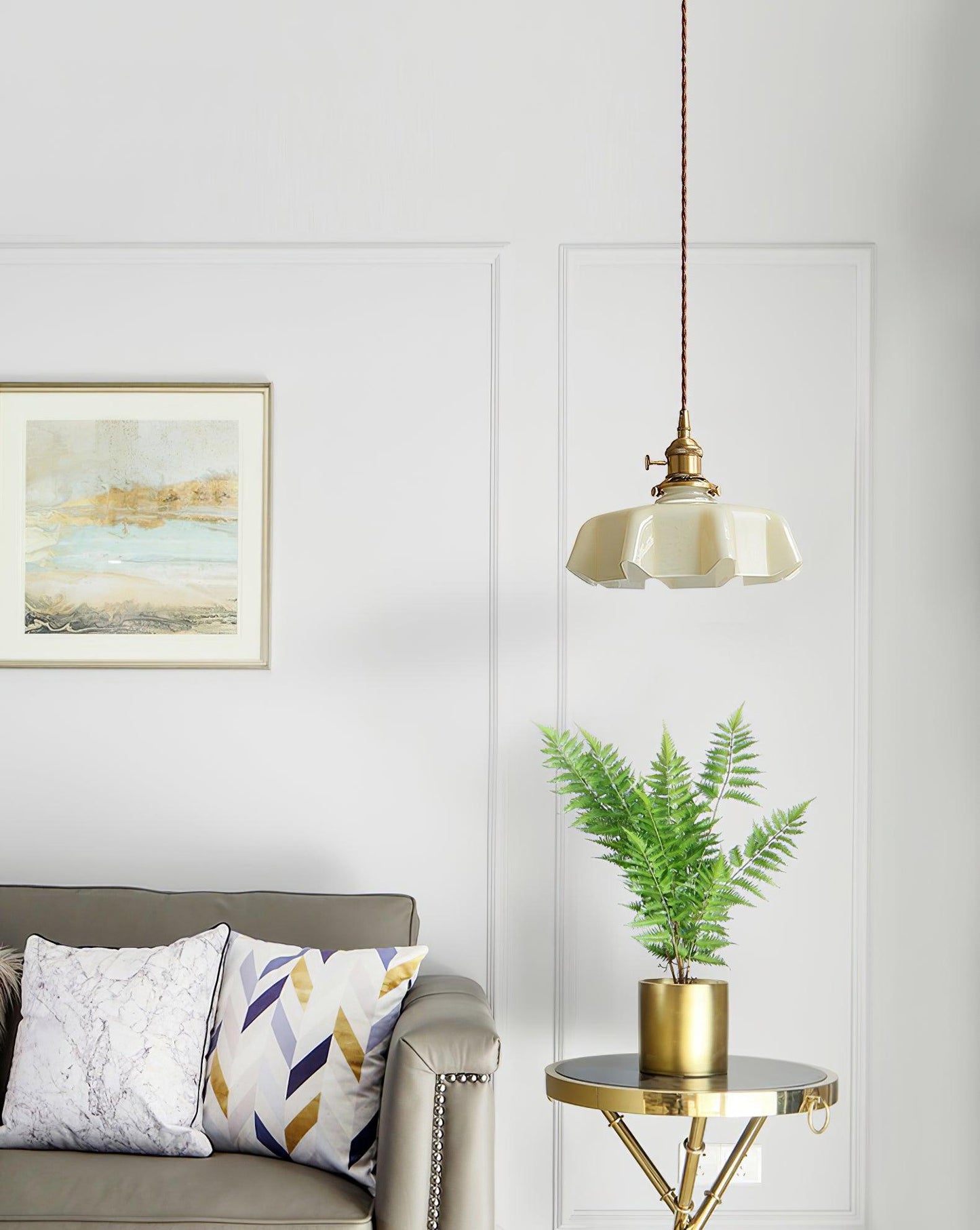 Elegant Floral Pendant Ceiling Light