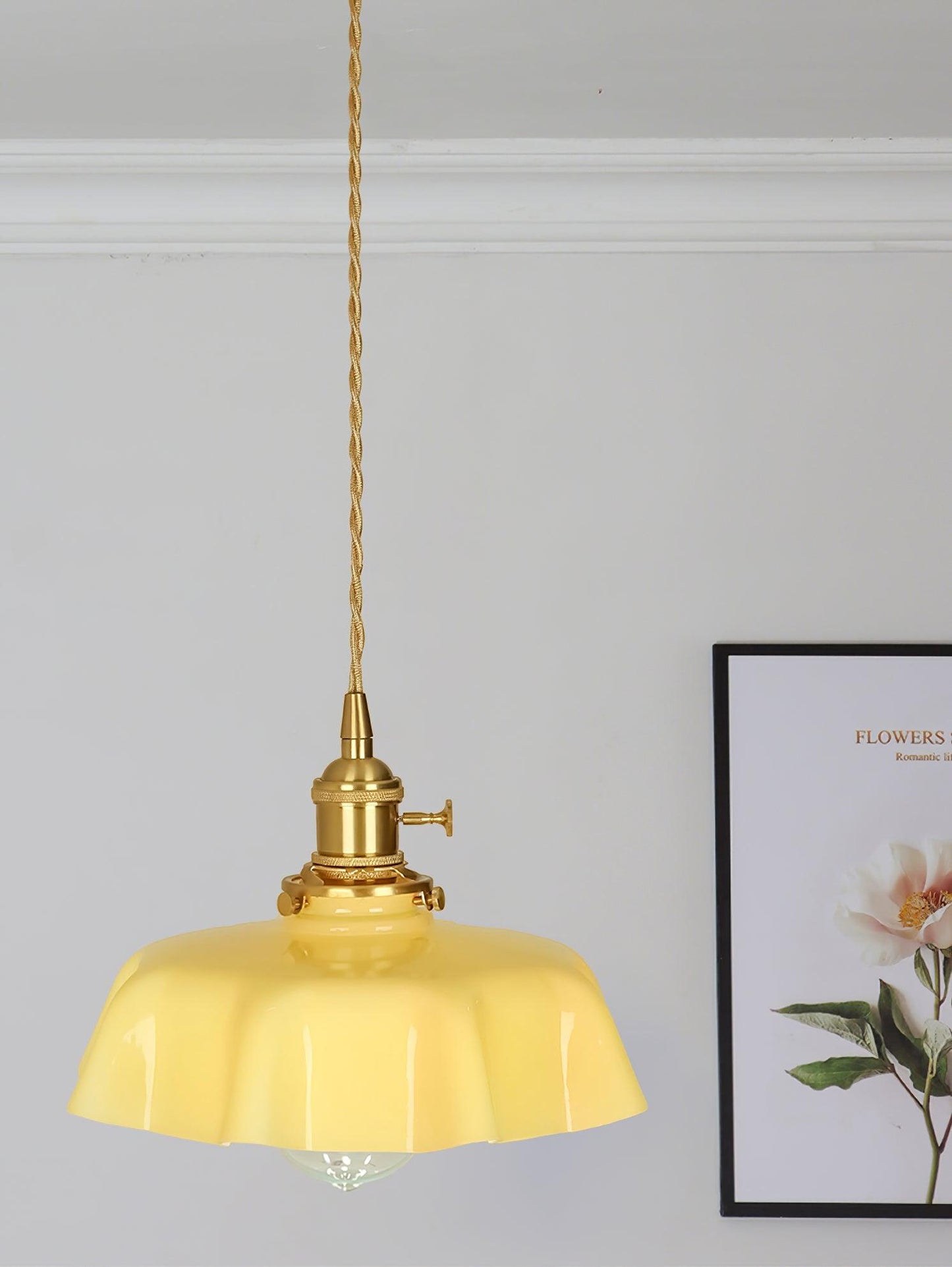 Elegant Floral Pendant Ceiling Light