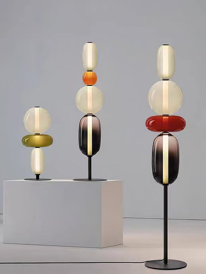 Colorful Desk Glass Table Lamp