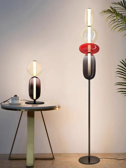 Colorful Desk Glass Table Lamp
