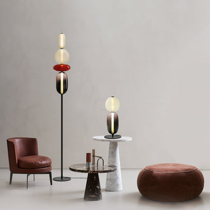 Colorful Desk Glass Table Lamp
