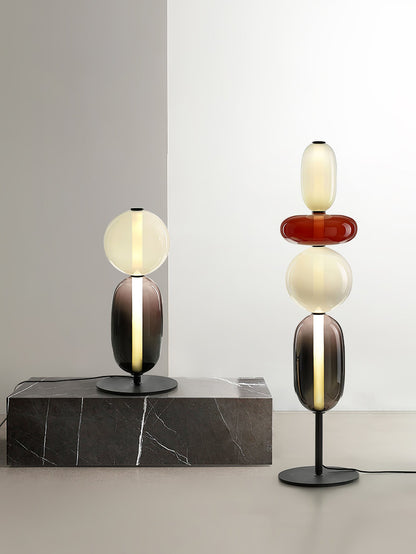 Colorful Desk Glass Table Lamp