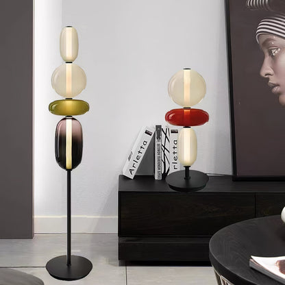 Colorful Desk Glass Table Lamp