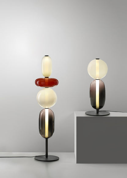 Colorful Desk Glass Table Lamp