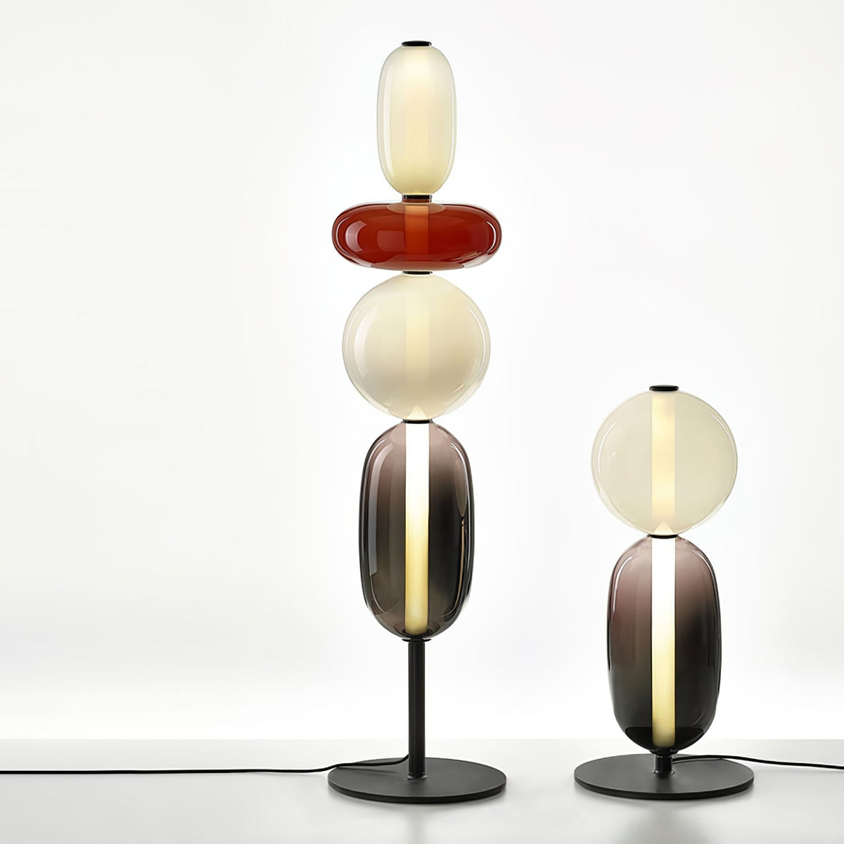 Colorful Desk Glass Table Lamp